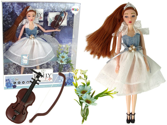 Boneca Emily violino flores