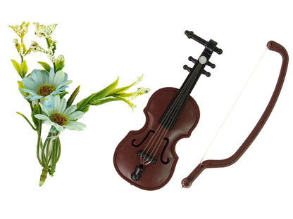 Boneca Emily violino flores