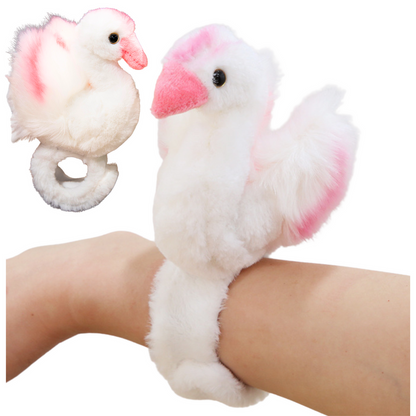 Peluche cisne branco pulseira de pulso