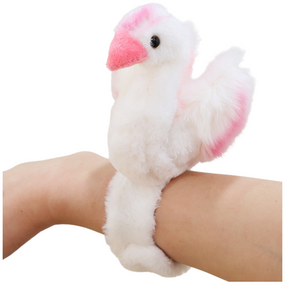 Peluche cisne branco pulseira de pulso