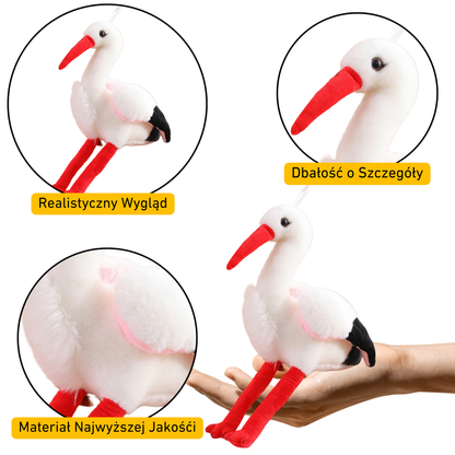 Peluche cegonha 37 cm