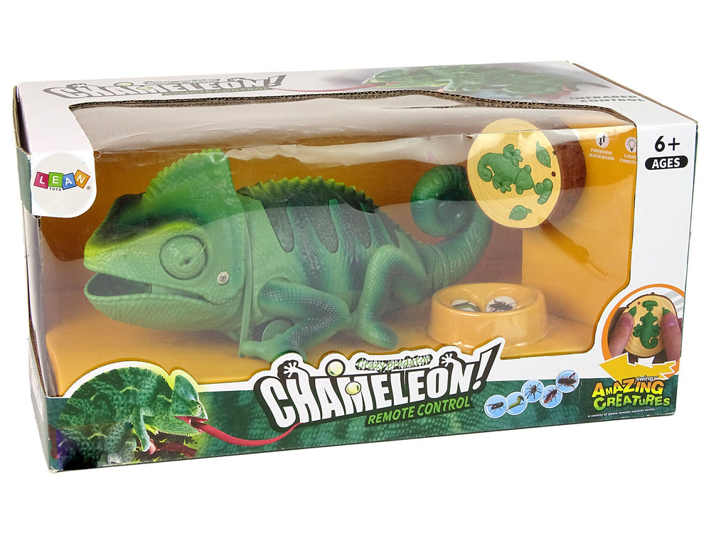 Camaleão telecomandado verde luz 28 cm