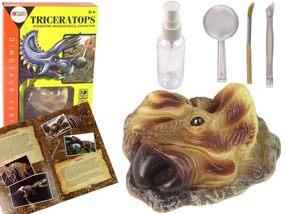 Kit escavação dinossauro triceratops