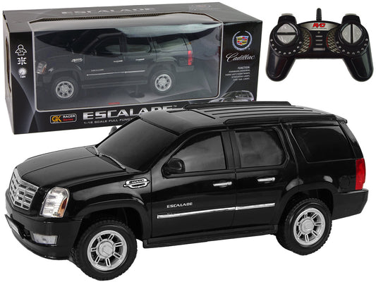 Carro RC Cadillac Escalade preto luz som 1:16