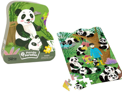 Puzzle panda floresta bambu 48 peças
