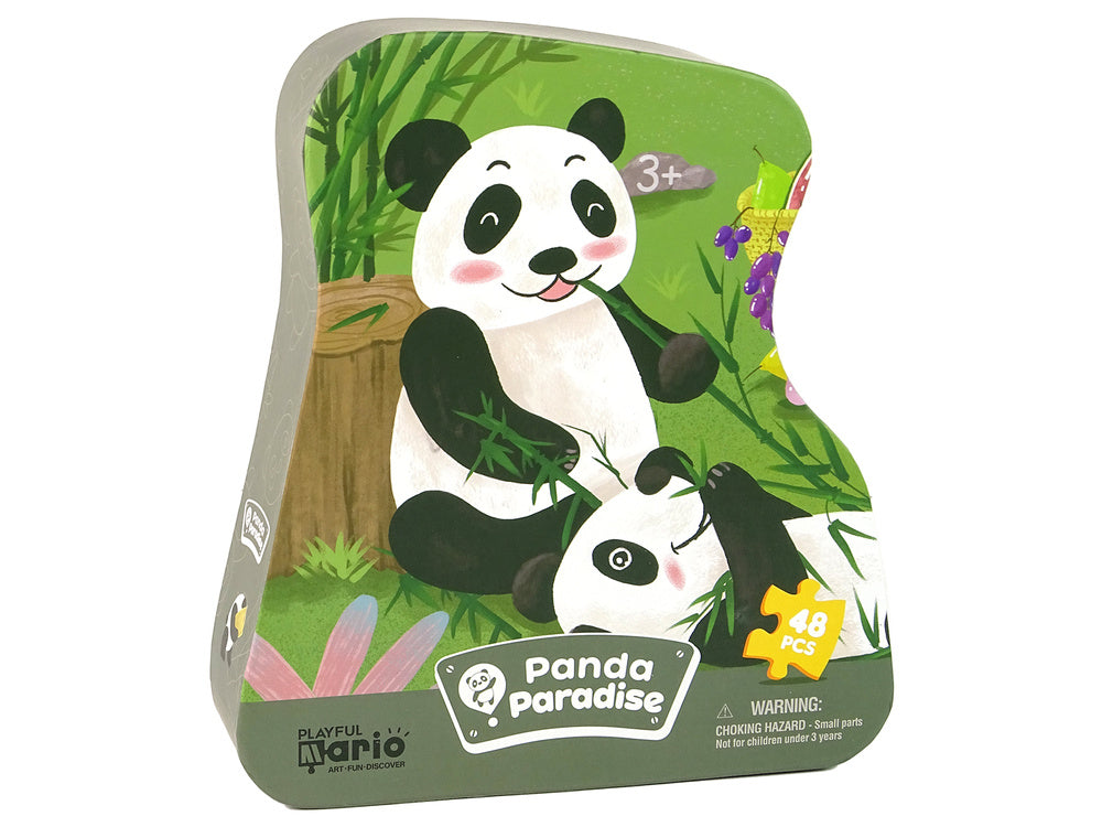 Puzzle panda floresta bambu 48 peças