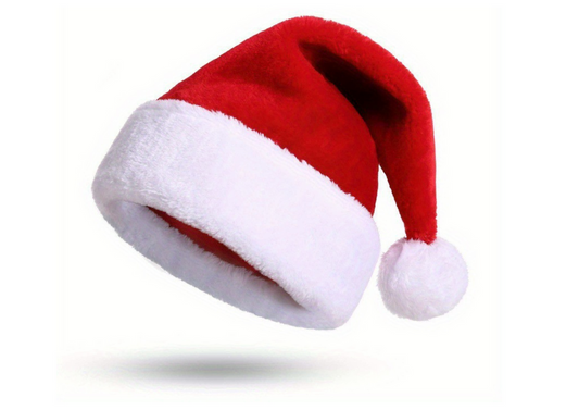 Gorro Natal com pompom vermelho
