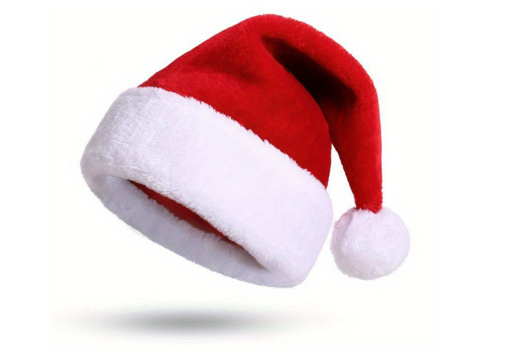 Gorro Natal com pompom vermelho