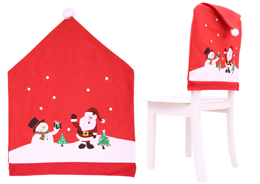 Capa cadeira Natal vermelha