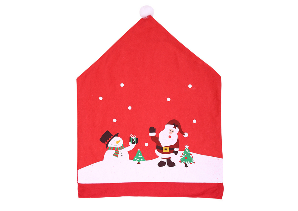Capa cadeira Natal vermelha