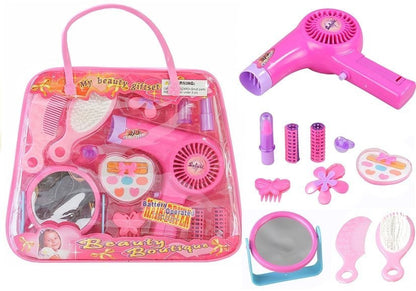 Conjunto beleza menina acessórios cabelo com secador