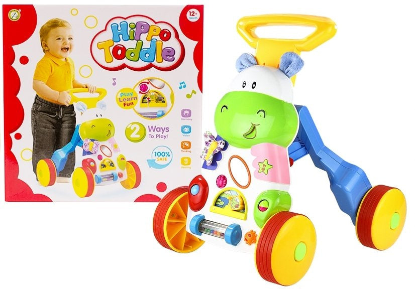 Brinquedo hipopótamo interativo bebé sons espelho
