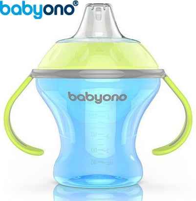 Baby Ono - Copo anti-derramamento com bico rígido 180ml Azul
