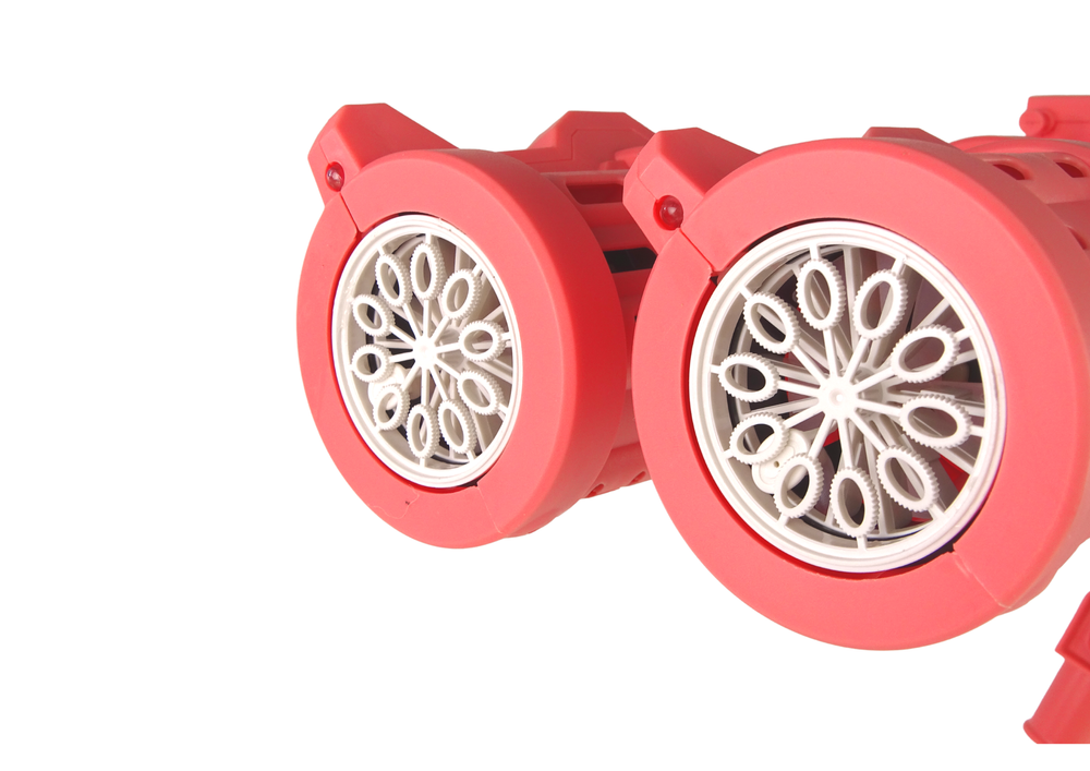 Pistola bolhas sabão tripé rosa