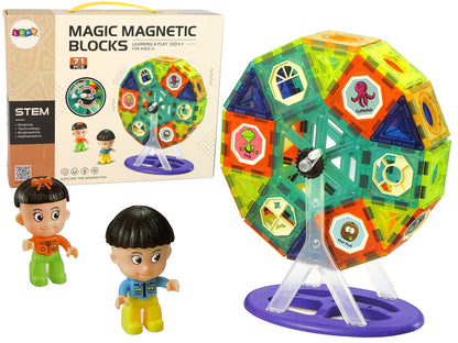 Blocos magnéticos 3D moinho 71 peças