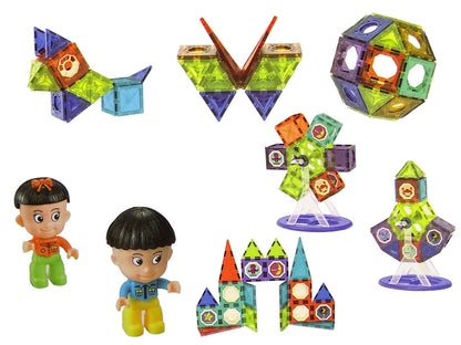 Blocos magnéticos 3D moinho 71 peças