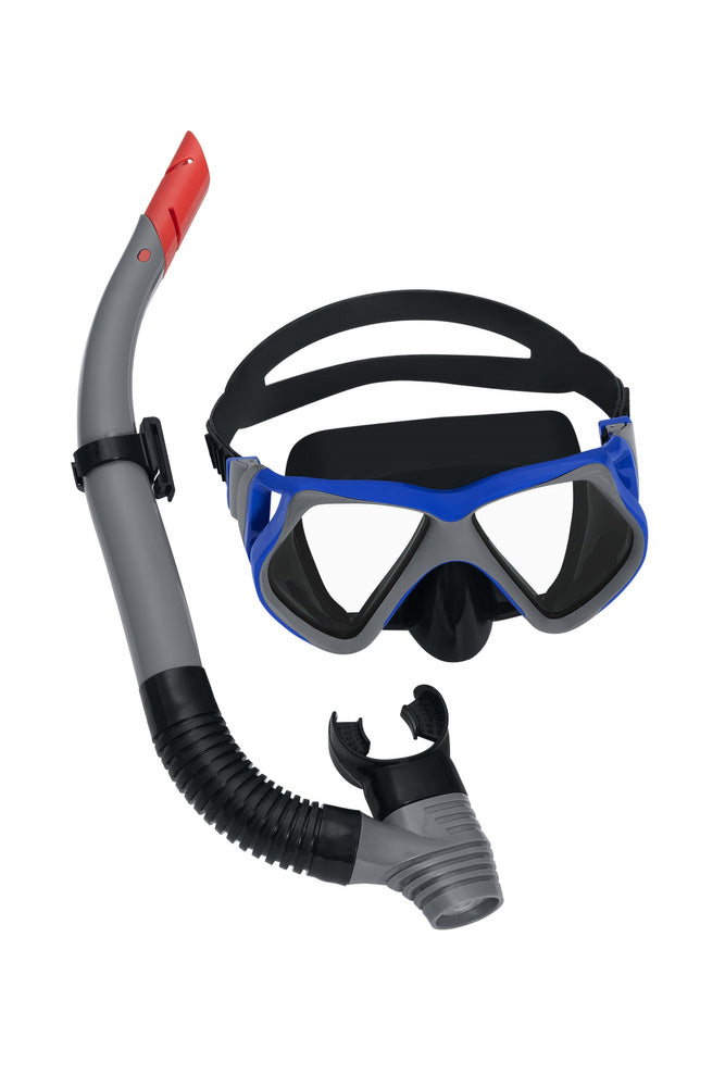 Conjunto mergulho máscara snorkel preto Bestway