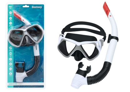 Conjunto mergulho máscara snorkel branco Bestway