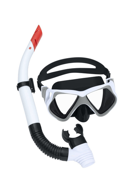 Conjunto mergulho máscara snorkel branco Bestway