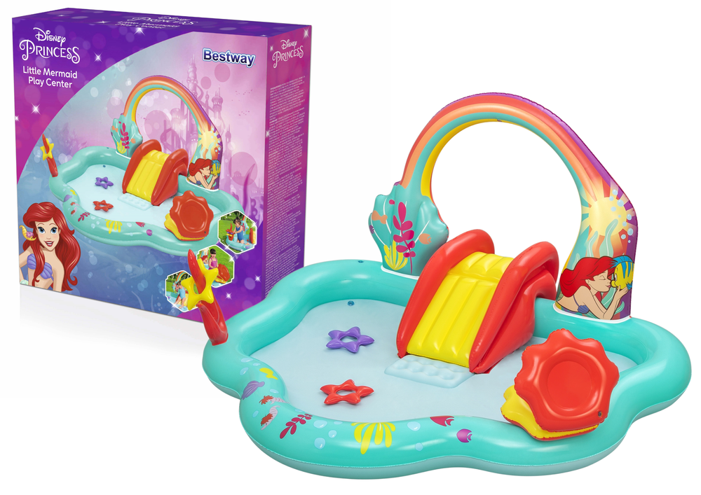 Parque insuflável Pequena Sereia 221x193x117 cm Bestway
