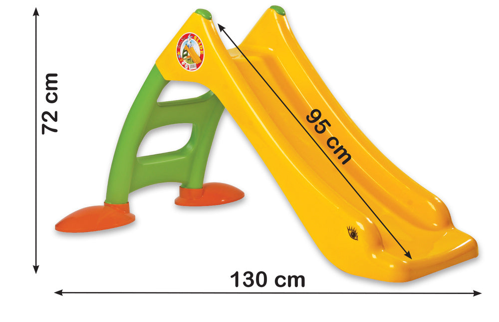 Escorrega de jardim com escada verde/amarelo 424