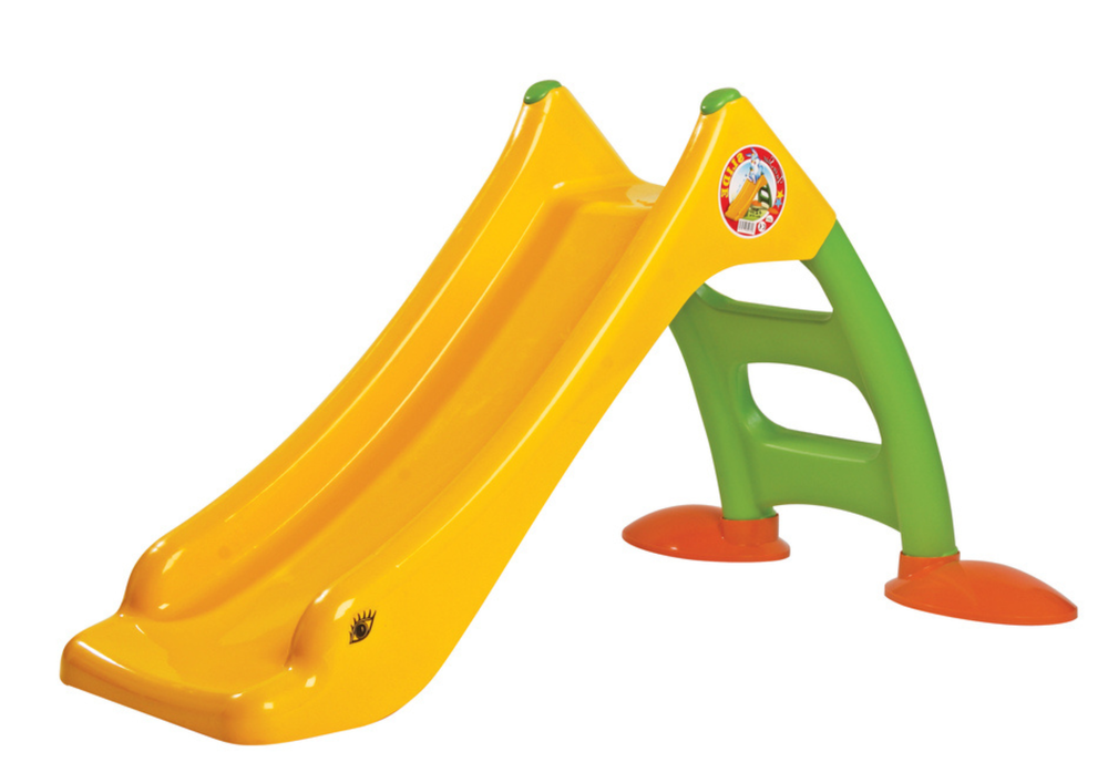 Escorrega de jardim com escada verde/amarelo 424
