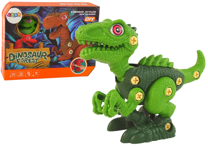 Dinossauro desmontável DIY verde