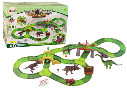 Pista dinossauro 270 peças com acessórios