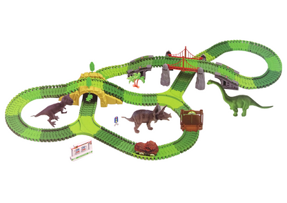 Pista dinossauro 270 peças com acessórios