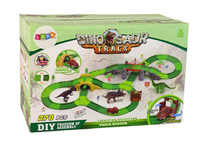 Pista dinossauro 270 peças com acessórios