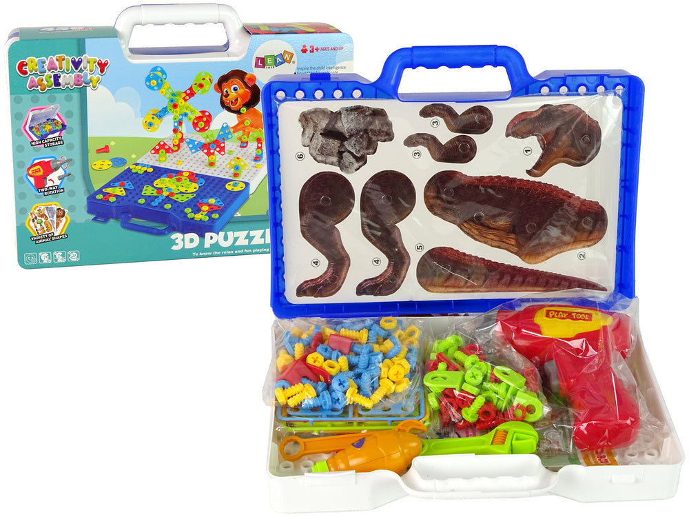 Blocos construção 3D dinossauros DIY