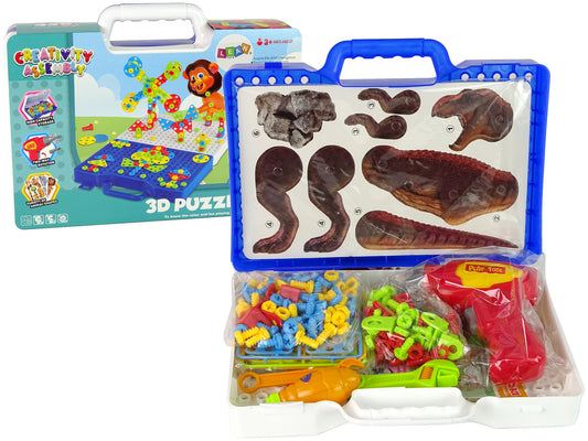 Blocos construção 3D dinossauros DIY