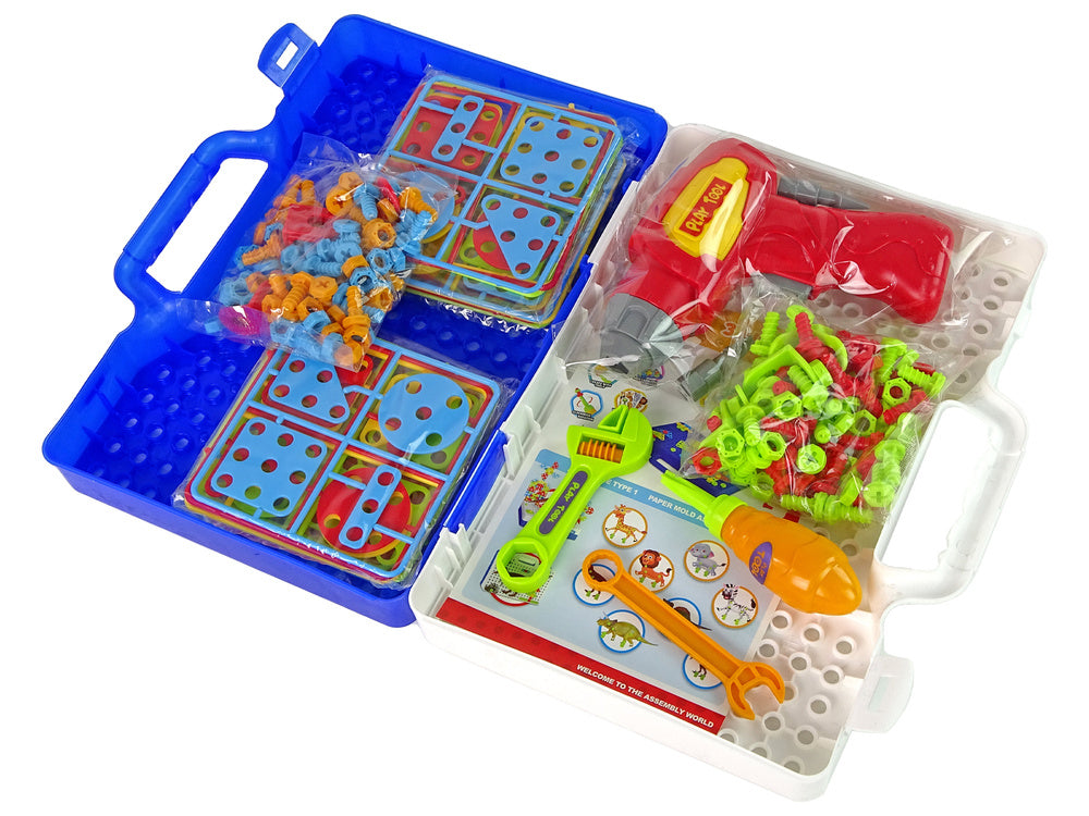Puzzle 3D DIY com aparafusadora em mala