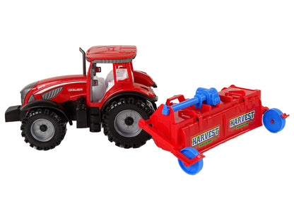 Trator Agrícola de Fricção Vermelho com Charrua 48 cm