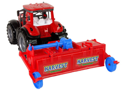 Trator Agrícola de Fricção Vermelho com Charrua 48 cm