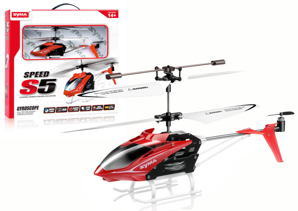 Helicóptero RC SYMA S5 vermelho
