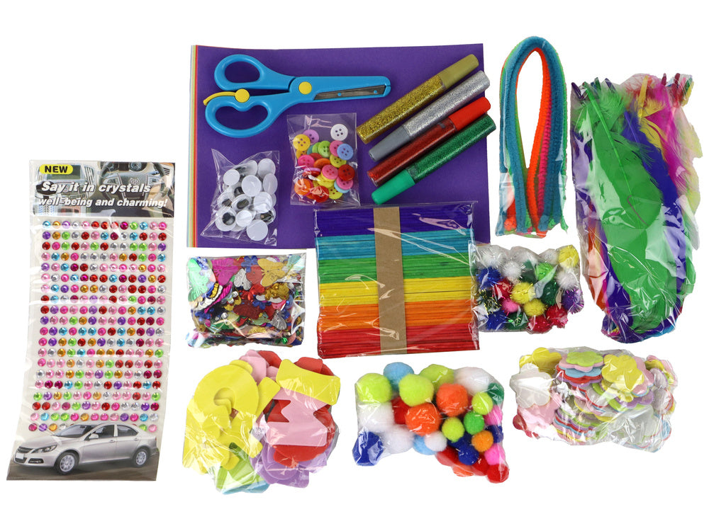 Kit Criativo DIY em Frasco com Penas