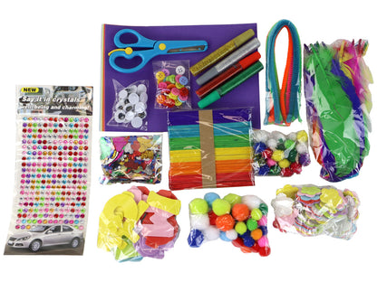 Kit Criativo DIY em Frasco com Penas