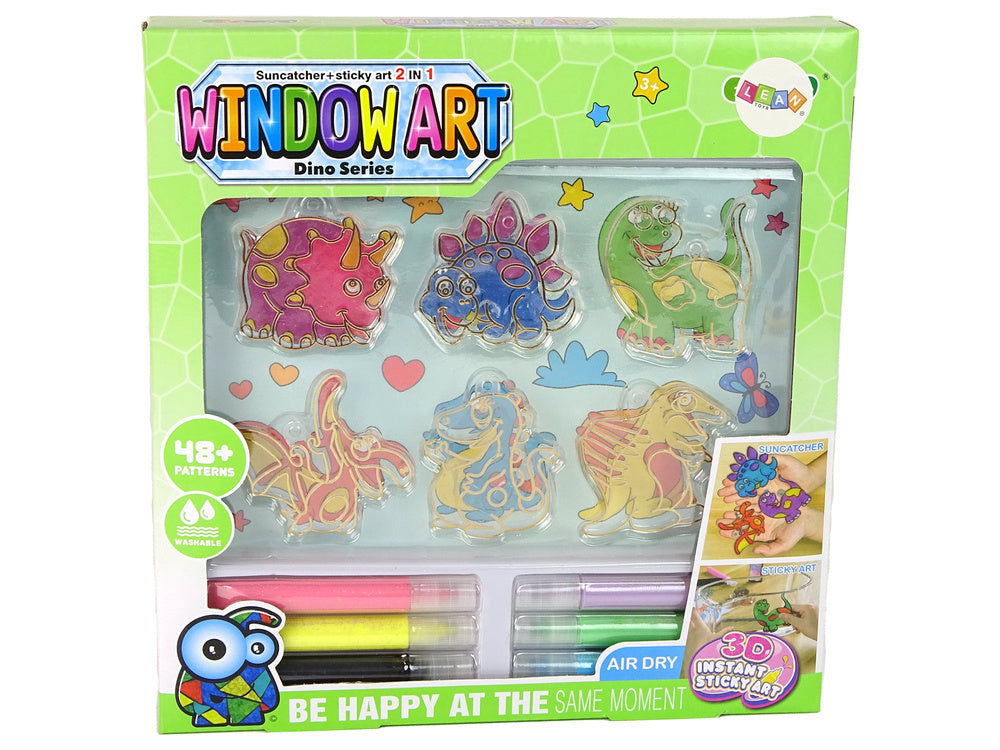 Kit vitral dinossauros 3D