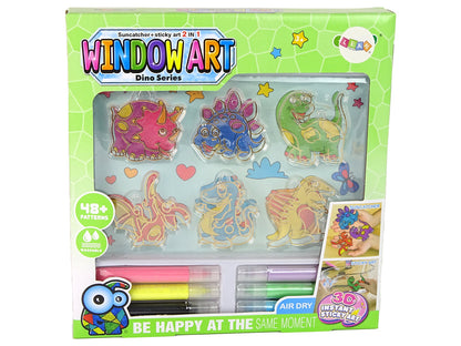 Kit vitral dinossauros 3D