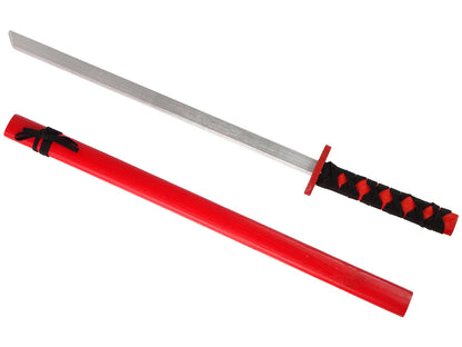 Espada madeira vermelha cavaleiro 73 cm