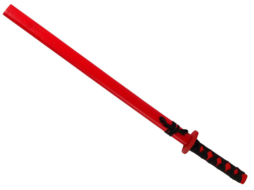 Espada madeira vermelha cavaleiro 73 cm