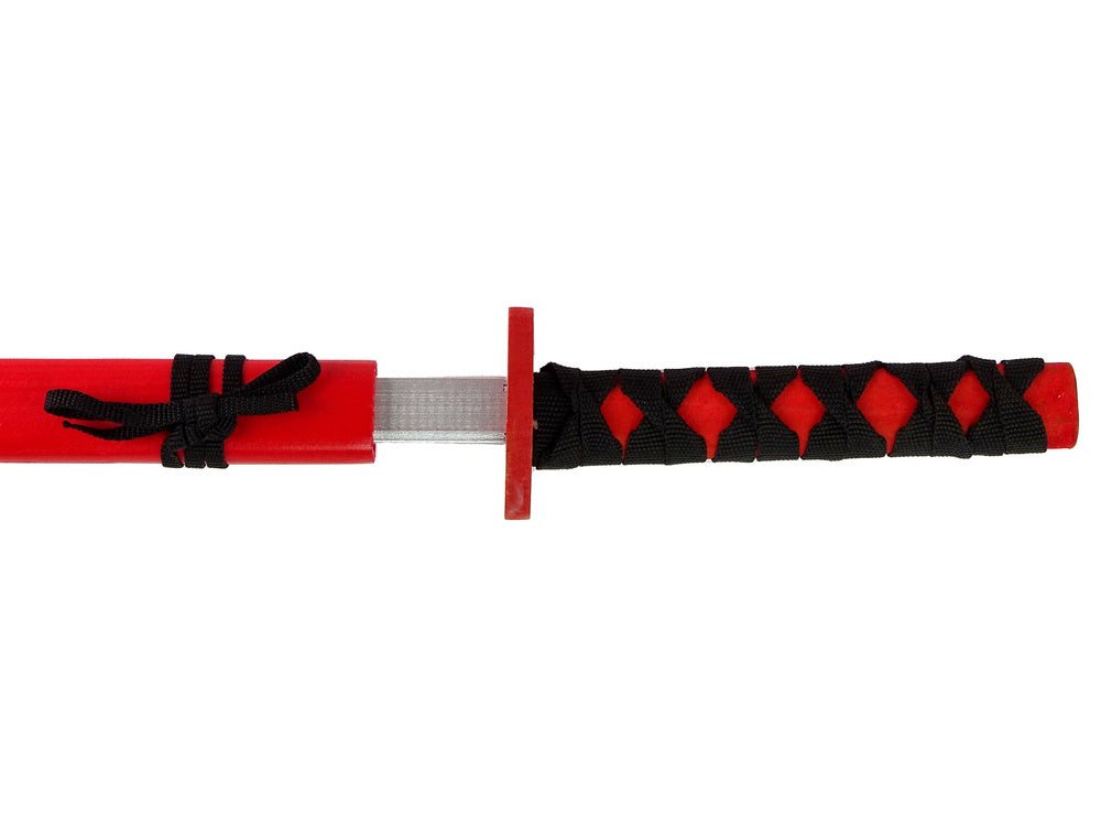 Espada madeira vermelha cavaleiro 73 cm