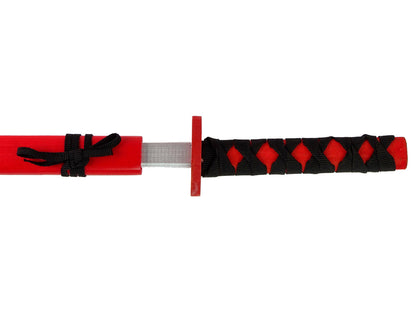 Espada madeira vermelha cavaleiro 73 cm