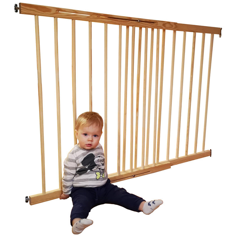 Barreira segurança madeira 72-122 cm altura 76 cm