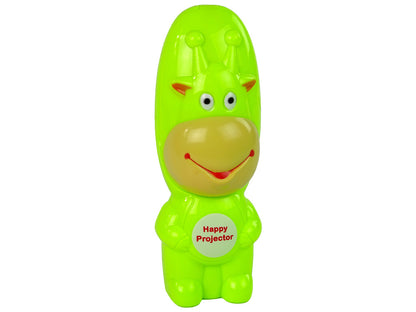 Projetor desenho com canetas verde