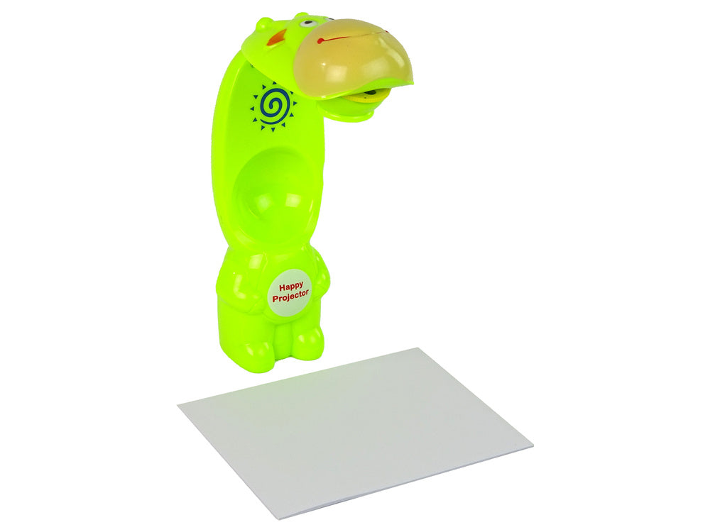 Projetor desenho com canetas verde