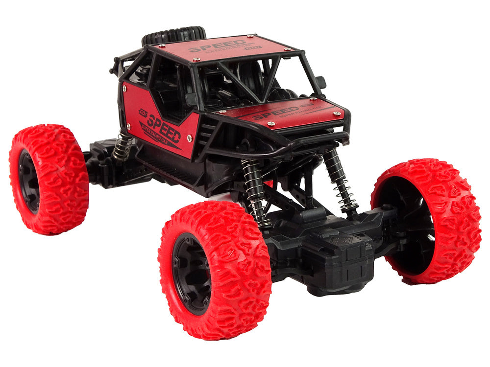 Carro todo-o-terreno telecomandado 1:18 vermelho