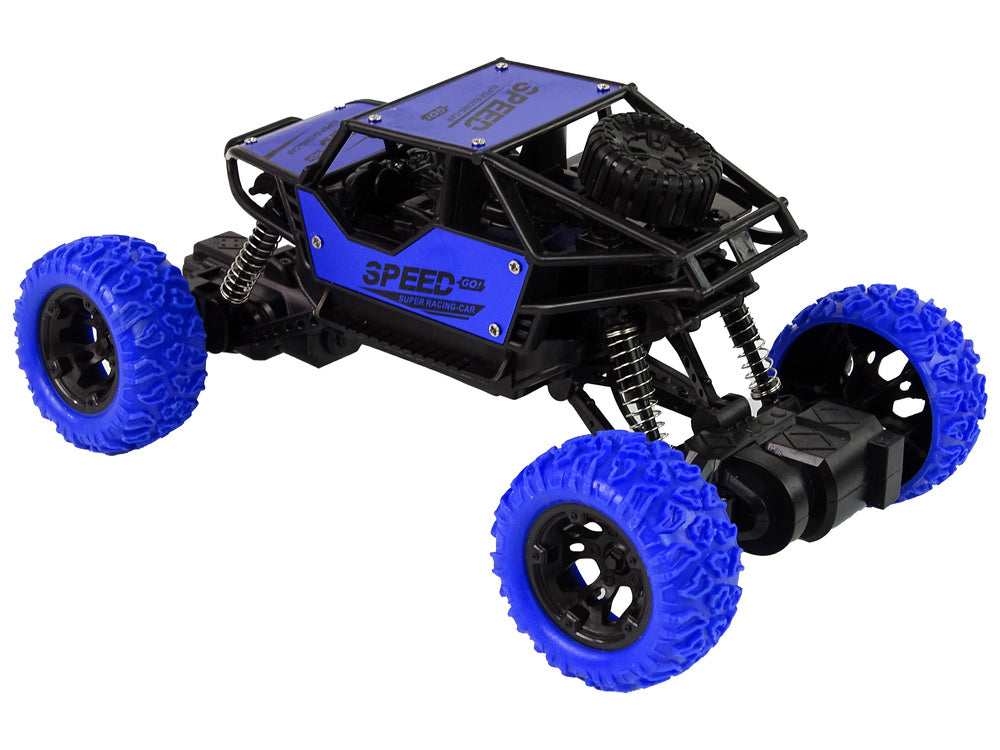 Carro todo-o-terreno telecomandado 1:18 azul