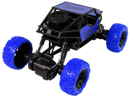 Carro todo-o-terreno telecomandado 1:18 azul